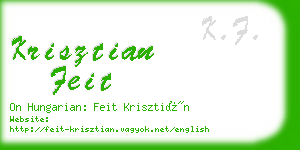 krisztian feit business card